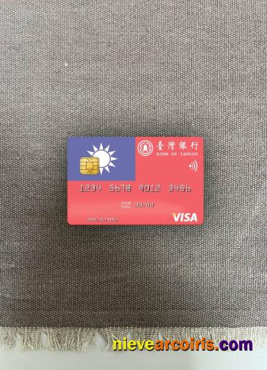Taiwan Bank of Taiwan visa debit card photolook